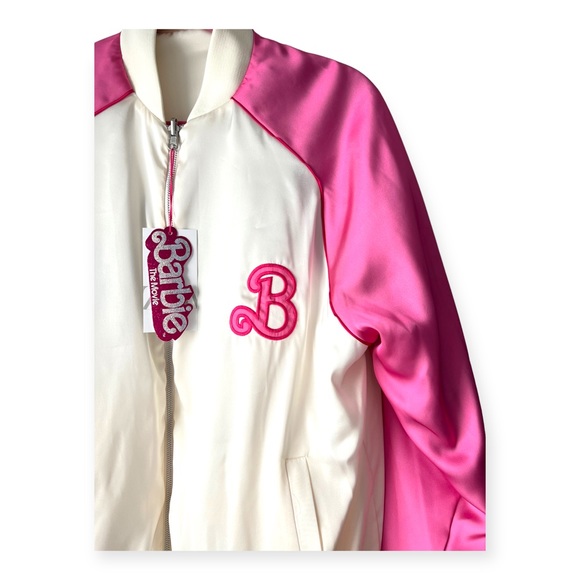 Zara x Barbie Reversible Satin Effect Bomber Jacket - Picture 13 of 16